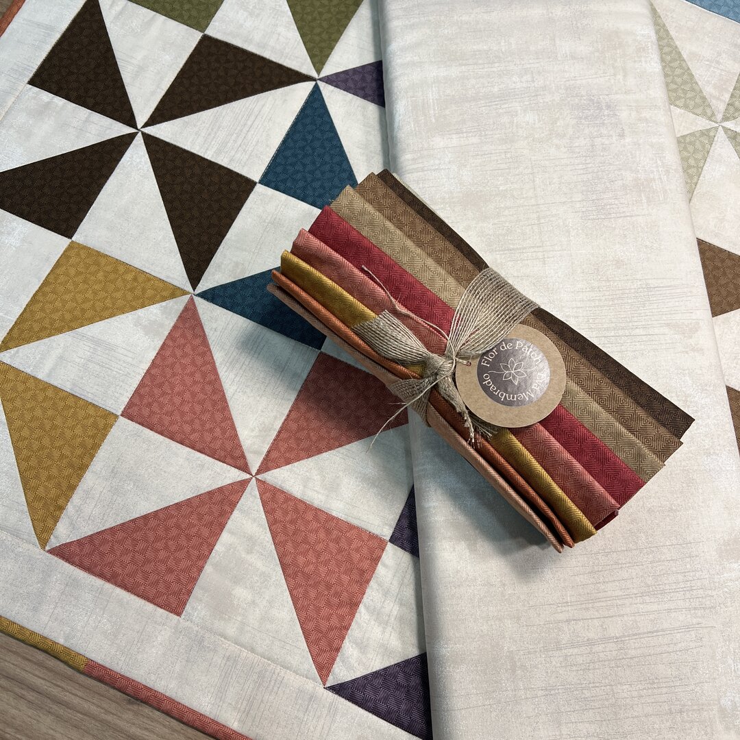 Fat quarters Square dance by Edyta Sitar + tela base